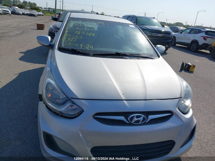 2014 Hyundai Accent Gl VIN: KMHCT4AE1EU723728 Lot: 12094115