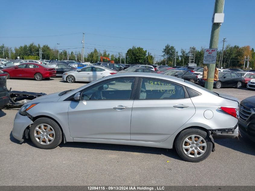 2014 Hyundai Accent Gl VIN: KMHCT4AE1EU723728 Lot: 12094115