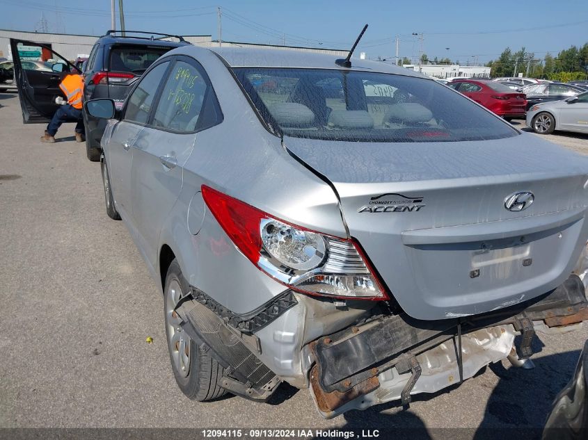 2014 Hyundai Accent Gl VIN: KMHCT4AE1EU723728 Lot: 12094115