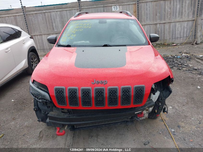 2019 Jeep Cherokee Trailhawk VIN: 1C4PJMBX6KD183610 Lot: 12094241