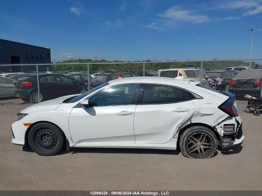 2017 Honda Civic Hatchback VIN: SHHFK7H26HU303475 Lot: 12094320