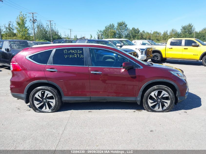 2015 Honda Cr-V Touring VIN: 5J6RM4H92FL802735 Lot: 12094330
