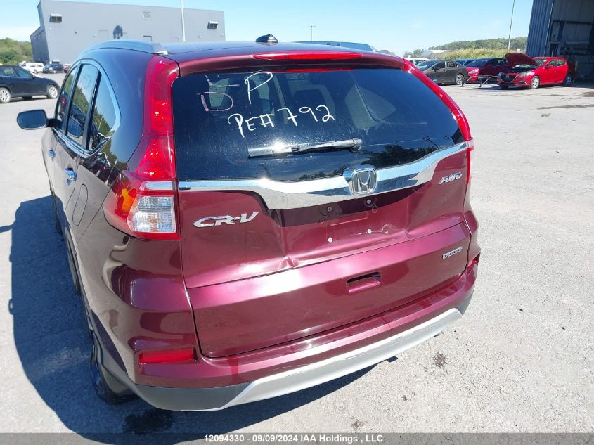2015 Honda Cr-V Touring VIN: 5J6RM4H92FL802735 Lot: 12094330