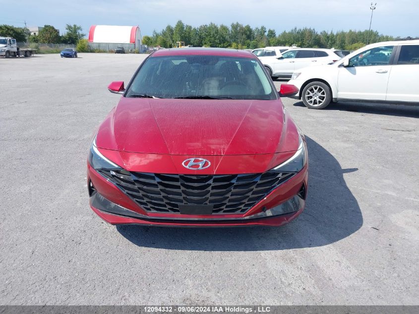 2022 Hyundai Elantra Sel VIN: KMHLN4AG8NU214781 Lot: 12094332