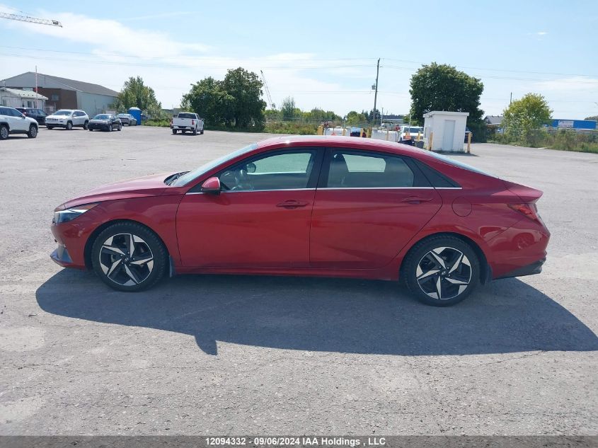 2022 Hyundai Elantra Sel VIN: KMHLN4AG8NU214781 Lot: 12094332