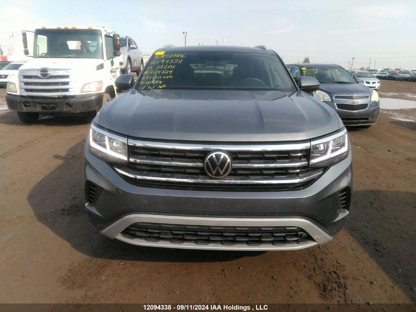 2021 Volkswagen Atlas Cross Sport Sel VIN: 1V2BE2CA2MC224724 Lot: 12094338