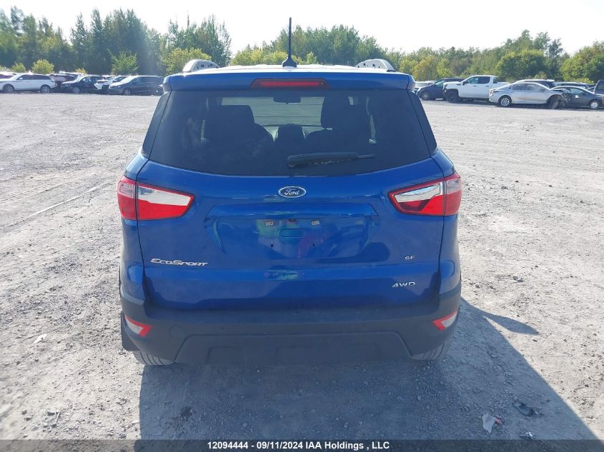 2020 Ford Ecosport Se VIN: MAJ6S3GL1LC363731 Lot: 12094444