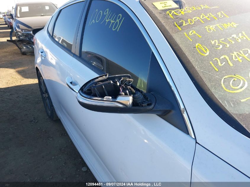 2019 Kia Optima VIN: 5XXGT4L37KG355381 Lot: 12094481