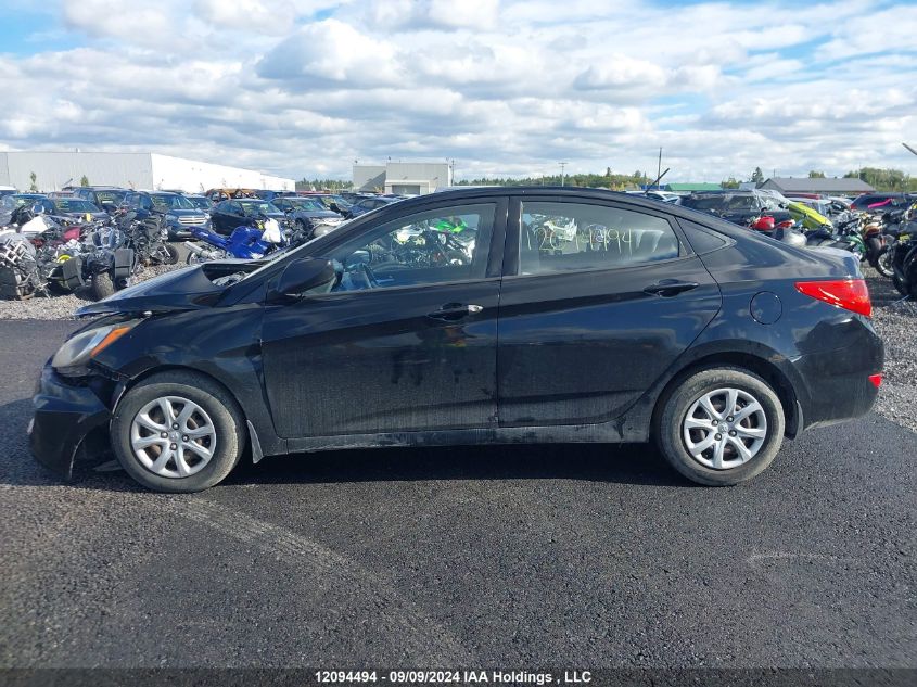 2013 Hyundai Accent Gls/Gs VIN: KMHCT4AE8DU317184 Lot: 12094494