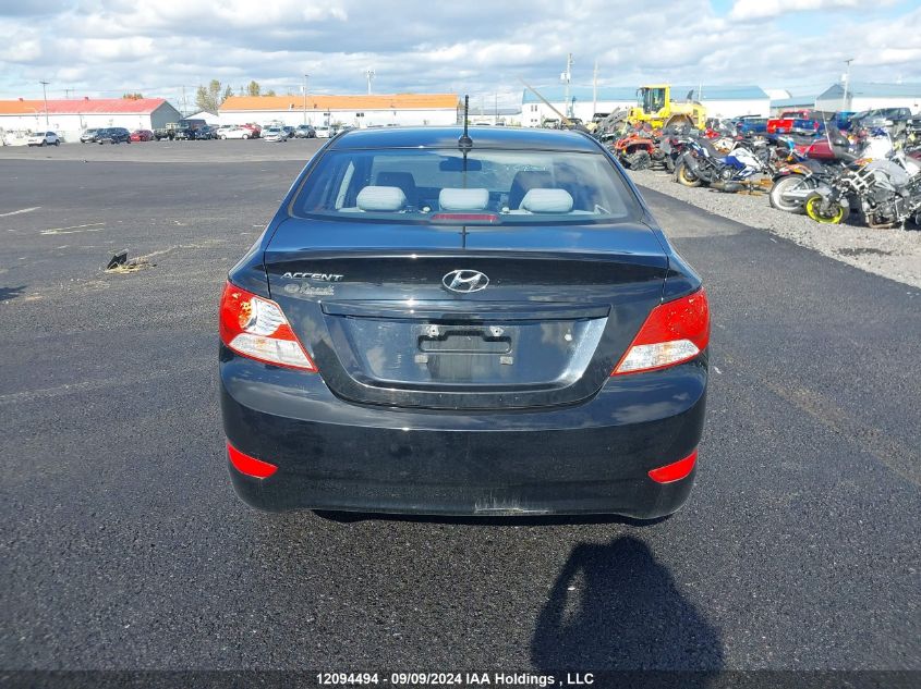 2013 Hyundai Accent Gls/Gs VIN: KMHCT4AE8DU317184 Lot: 12094494