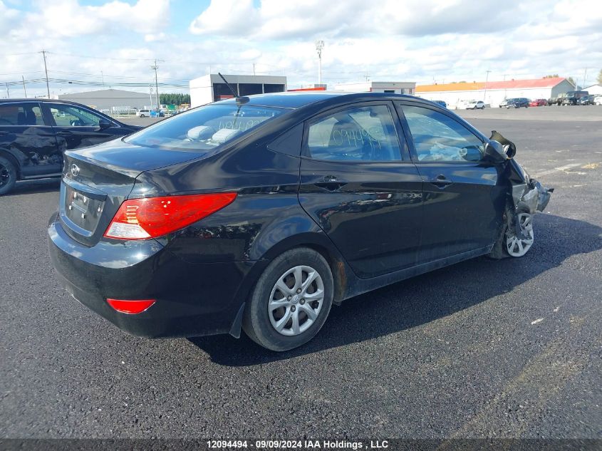 2013 Hyundai Accent Gls/Gs VIN: KMHCT4AE8DU317184 Lot: 12094494