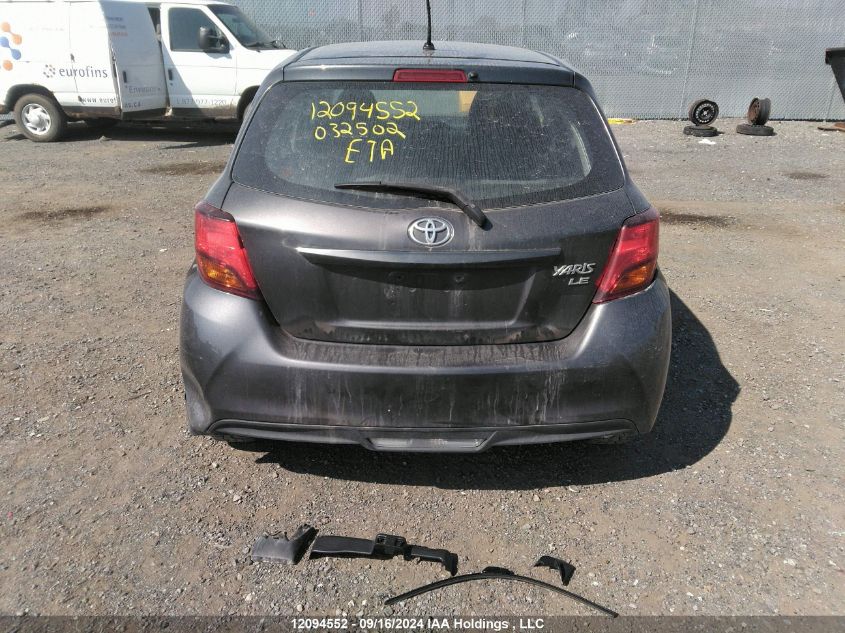 2015 Toyota Yaris VIN: VNKKTUD39FA032502 Lot: 12094552