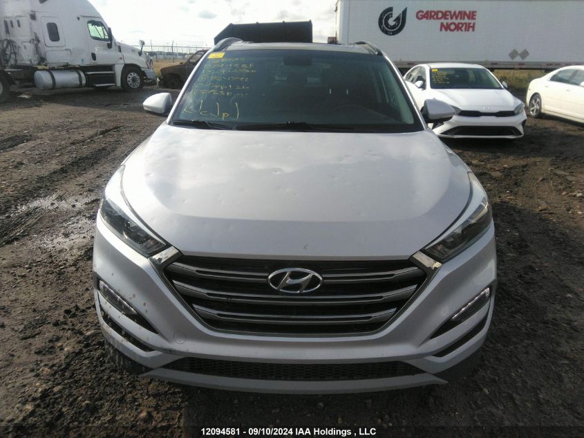 2018 Hyundai Tucson Limited/Sport And Eco/Se VIN: KM8J3CA29JU824792 Lot: 12094581