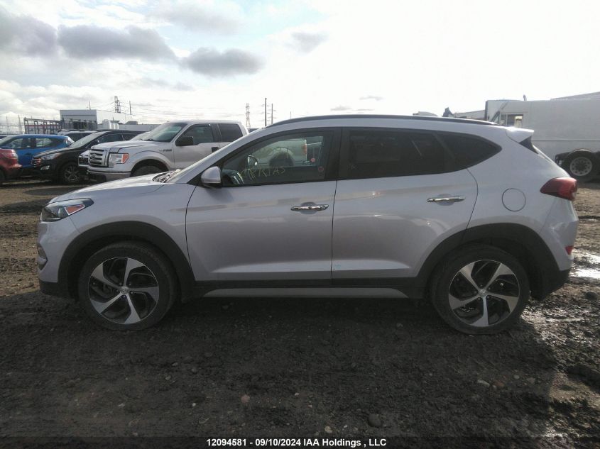 2018 Hyundai Tucson Limited/Sport And Eco/Se VIN: KM8J3CA29JU824792 Lot: 12094581