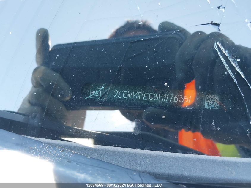2019 Chevrolet Silverado 1500 Ld VIN: 2GCVKPEC3K1176351 Lot: 12094665