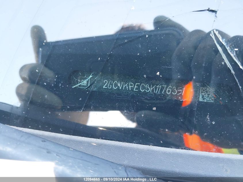2019 Chevrolet Silverado 1500 Ld VIN: 2GCVKPEC3K1176351 Lot: 12094665