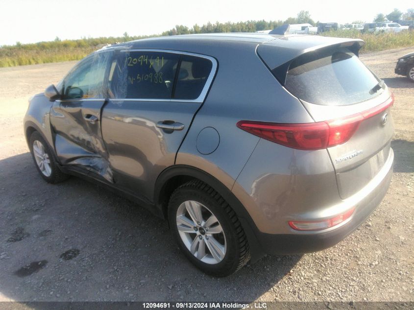 2019 Kia Sportage VIN: KNDPM3AC6K7510988 Lot: 12094691