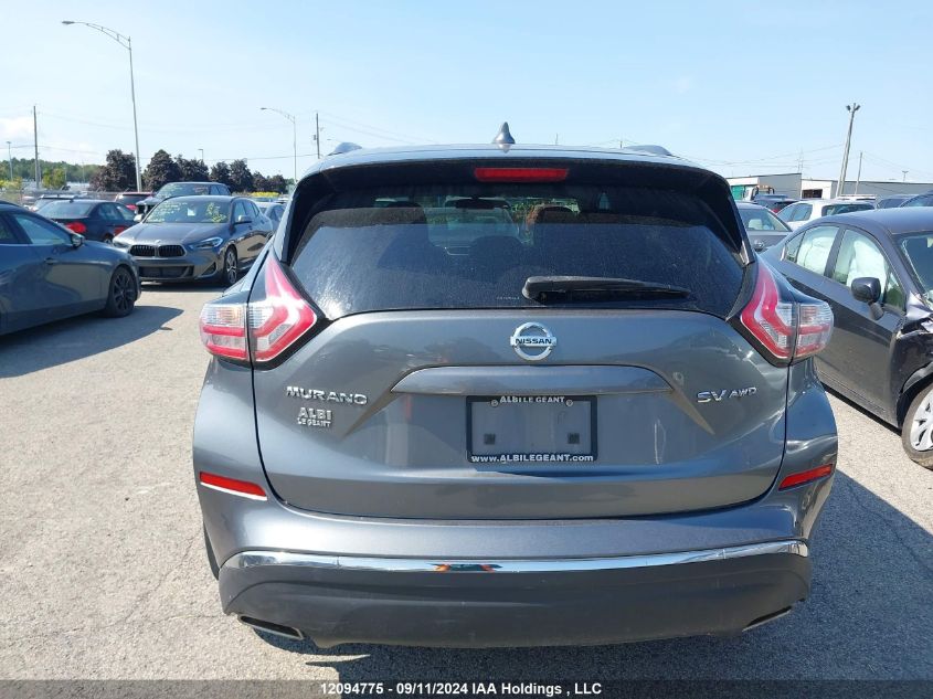 2018 Nissan Murano S/Sl/Sv/Platinum VIN: 5N1AZ2MH7JN193544 Lot: 12094775