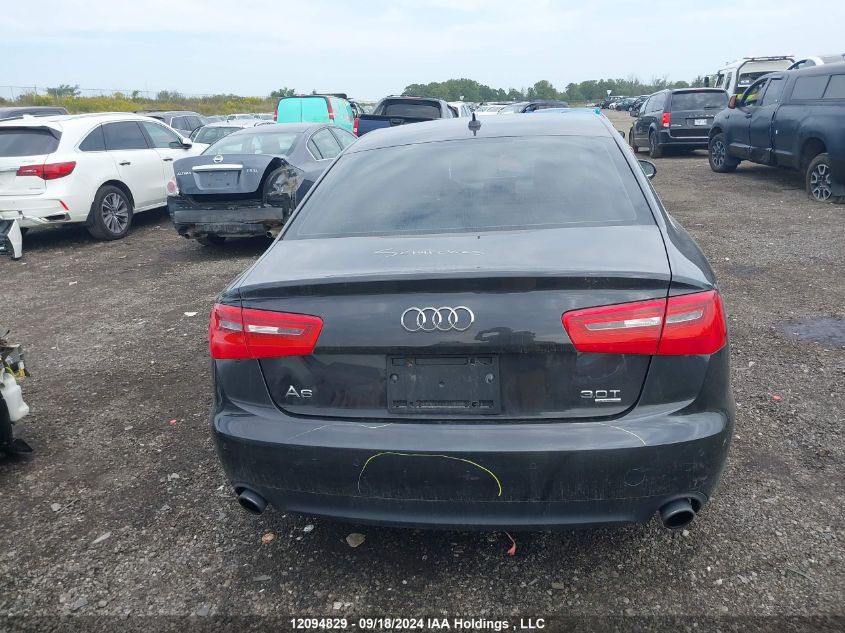 2012 Audi A6 VIN: WAUFGCFC4CN049389 Lot: 12094829