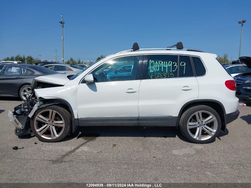 2017 Volkswagen Tiguan VIN: WVGMV7AX1HK018395 Lot: 12094939