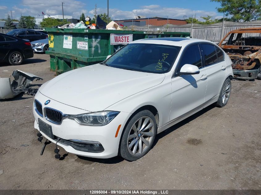 2017 BMW 3 Series VIN: WBA8F1C54HK825678 Lot: 12095004