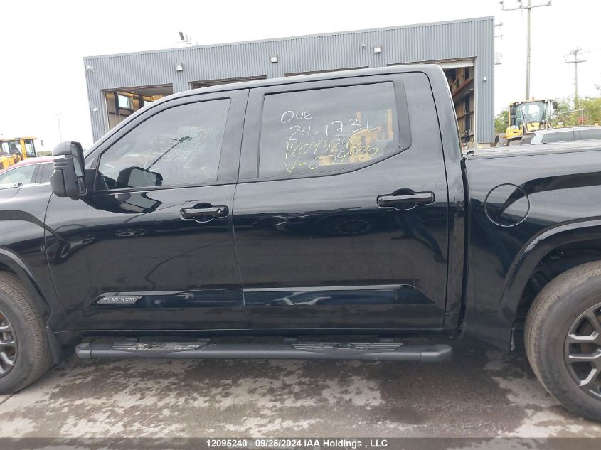 2022 Toyota Tundra Hybrid Platinum VIN: 5TFNC5DB0NX004960 Lot: 12095240