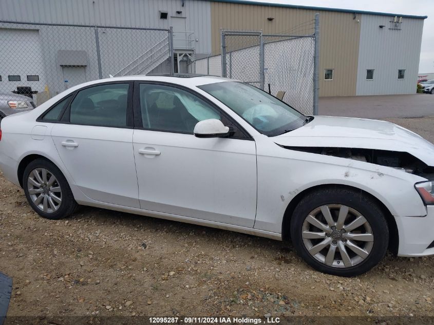 2013 Audi A4 VIN: WAUBFCFL6DN011729 Lot: 12095287