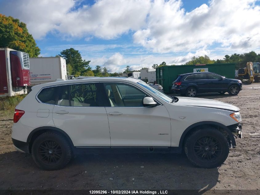 2013 BMW X3 VIN: 5UXWX9C57D0A27267 Lot: 12095296