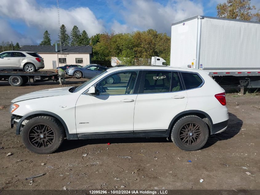 2013 BMW X3 VIN: 5UXWX9C57D0A27267 Lot: 12095296