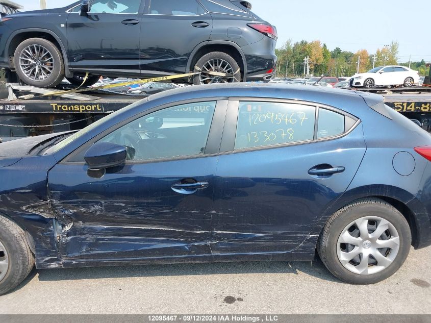 2017 Mazda Mazda3 VIN: JM1BN1K79H1133078 Lot: 12095467