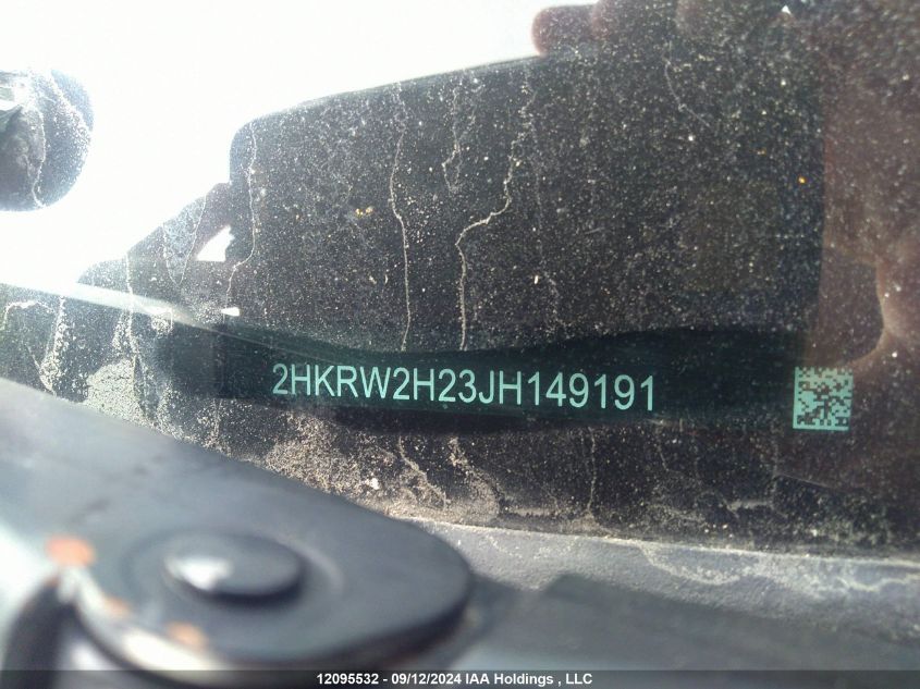 2018 Honda Cr-V VIN: 2HKRW2H23JH149191 Lot: 12095532