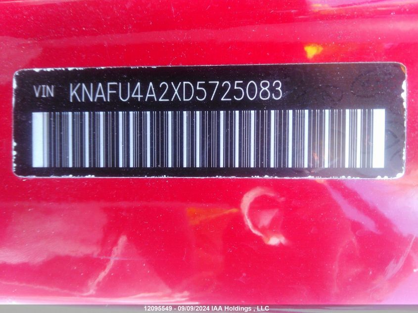 2013 Kia Forte Ex VIN: KNAFU4A2XD5725083 Lot: 12095549