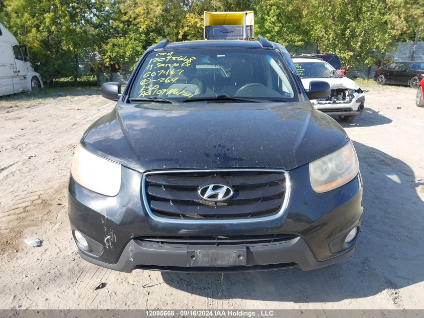 2011 Hyundai Santa Fe Gls VIN: 5XYZGDAB7BG074670 Lot: 12095668