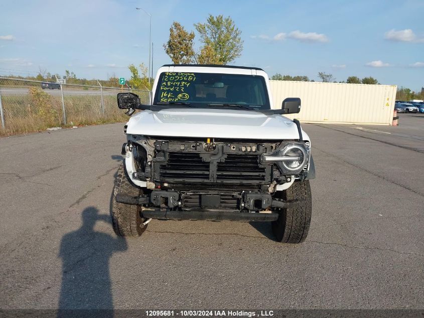 2022 Ford Bronco Badlands VIN: 1FMEE5DH1NLA84934 Lot: 12095681