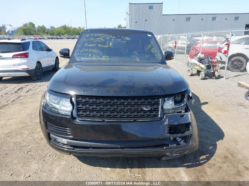 2016 Land Rover Range Rover VIN: SALGS2EF4GA253160 Lot: 12095871