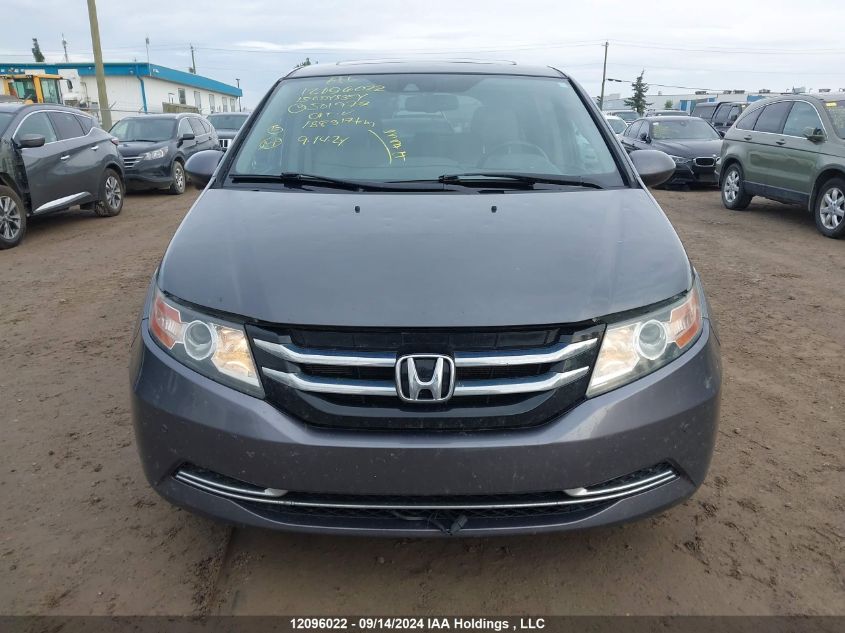 2015 Honda Odyssey VIN: 5FNRL5H61FB501977 Lot: 12096022