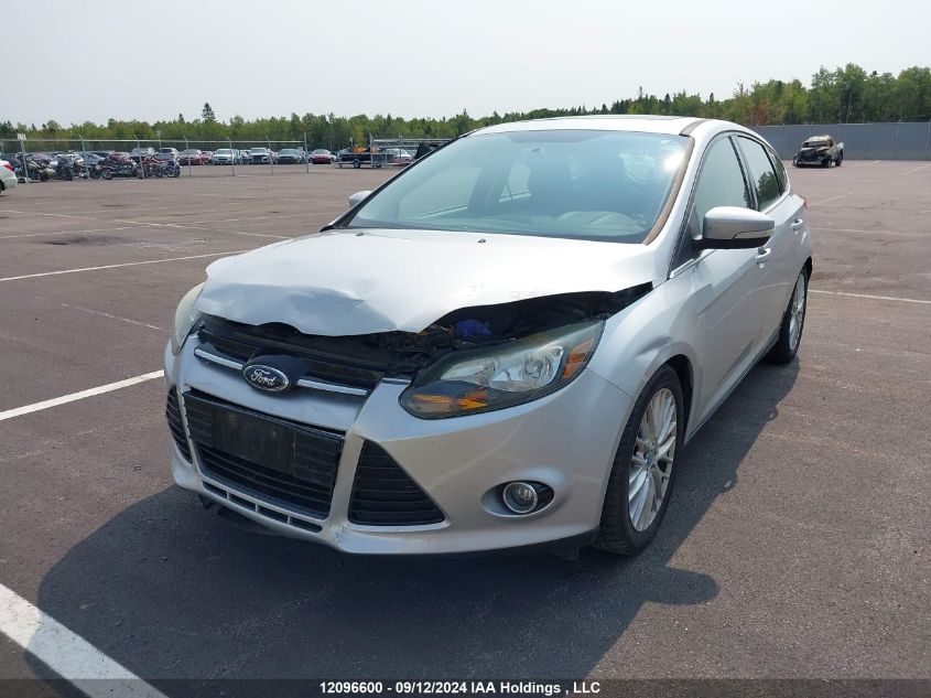 2014 Ford Focus Titanium VIN: 1FADP3N29EL120593 Lot: 12096600