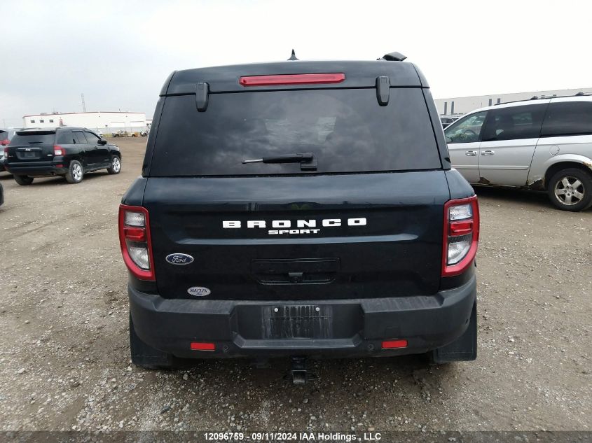 2021 Ford Bronco Sport Badlands VIN: 3FMCR9D90MRB29065 Lot: 12096759