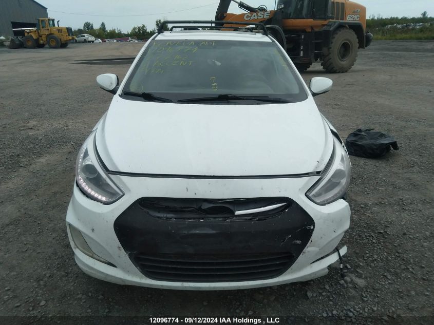 2016 Hyundai Accent Gls VIN: KMHCU5AE5GU277962 Lot: 12096774