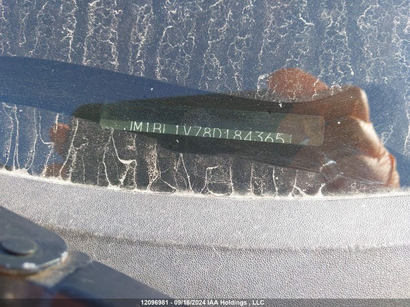 2013 Mazda Mazda3 VIN: JM1BL1V78D1843651 Lot: 12096981