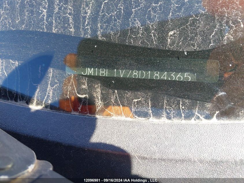 2013 Mazda Mazda3 VIN: JM1BL1V78D1843651 Lot: 12096981