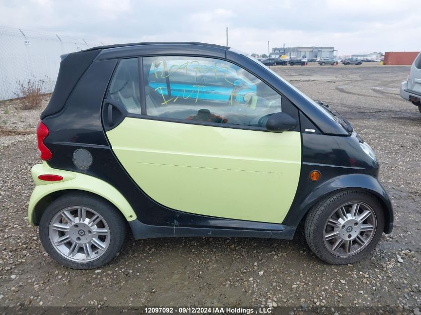 2005 Smart Fortwo VIN: WMEAK00F95J186434 Lot: 12097092