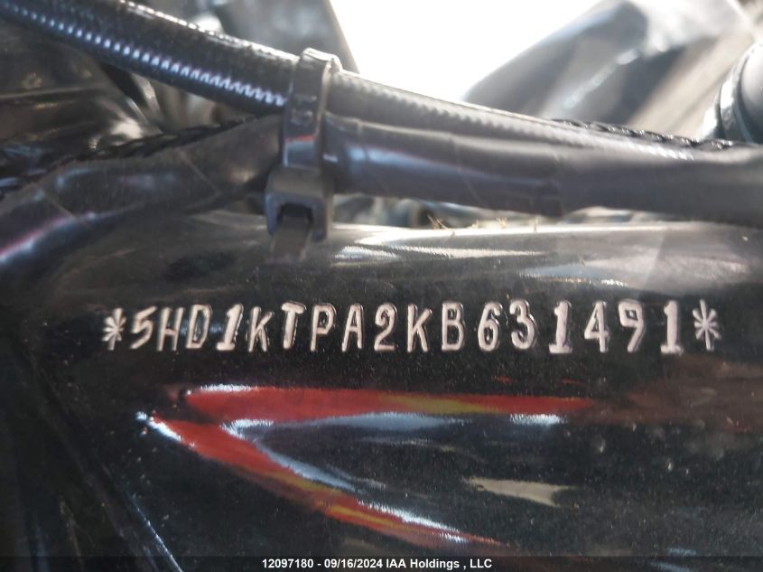 2019 Harley-Davidson Fltrxs VIN: 5HD1KTPA2KB631491 Lot: 12097180