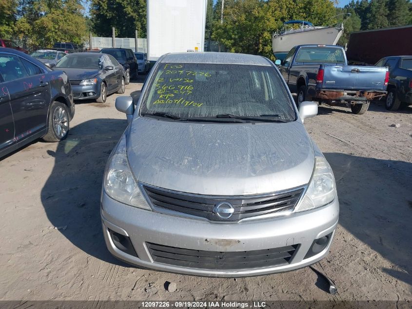 2012 Nissan Versa VIN: 3N1BC1CP3CL366916 Lot: 12097226