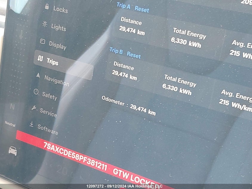 7SAXCDE58PF381211 2023 TESLA MODEL X photo no. 14