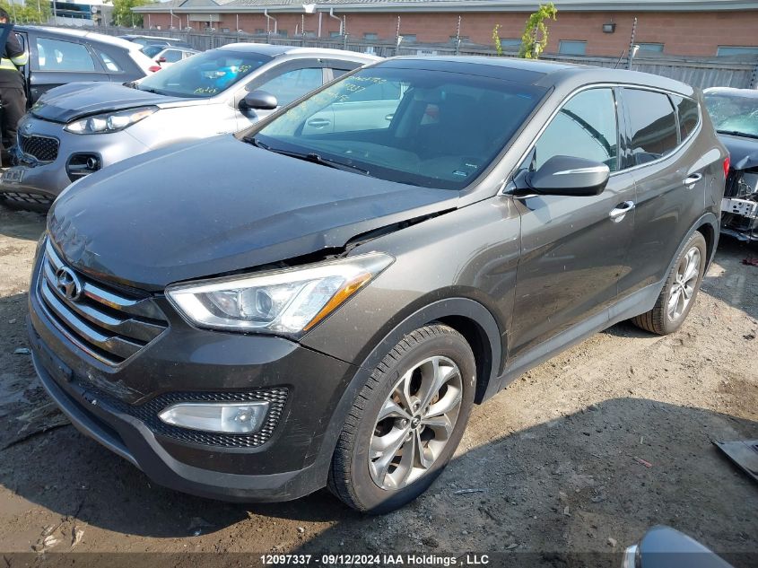 2013 Hyundai Santa Fe VIN: 5XYZUDLA2DG110247 Lot: 12097337