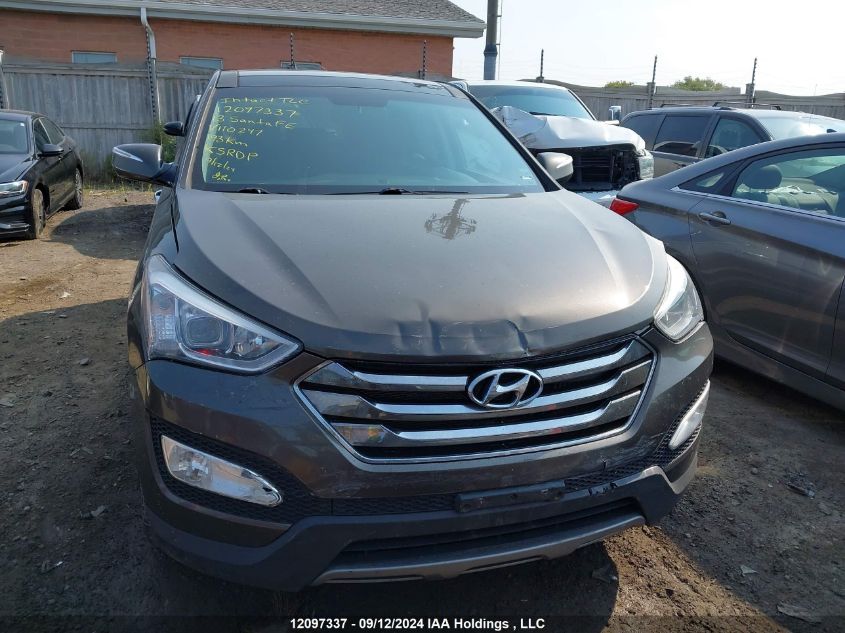 2013 Hyundai Santa Fe VIN: 5XYZUDLA2DG110247 Lot: 12097337