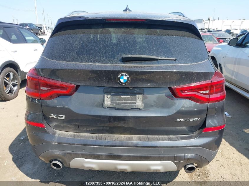 2019 BMW X3 VIN: 5UXTR9C52KLP97219 Lot: 12097355