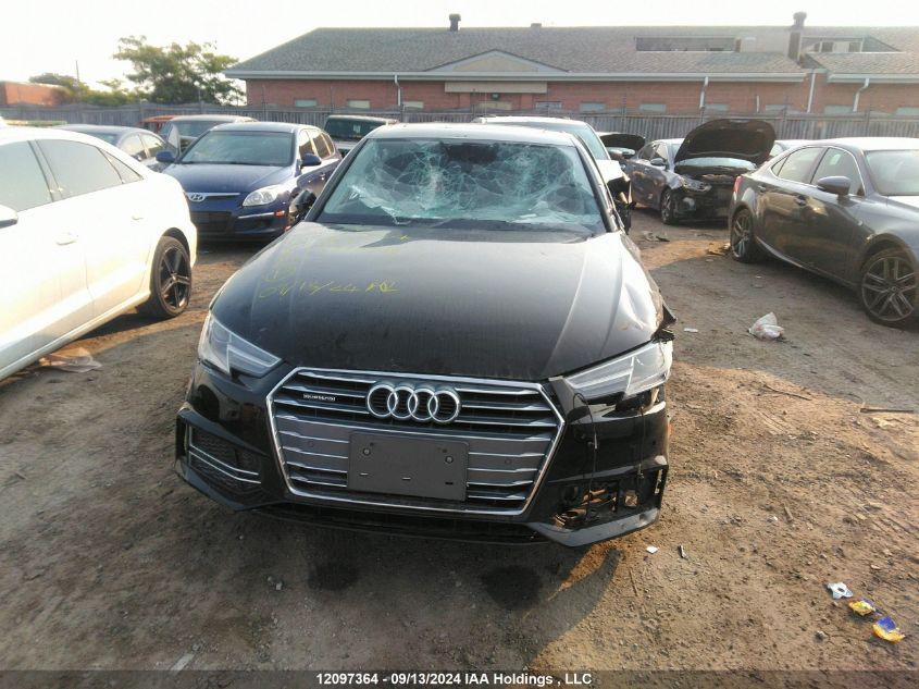 2018 Audi A4 Sedan VIN: WAUANAF45JN007534 Lot: 12097364