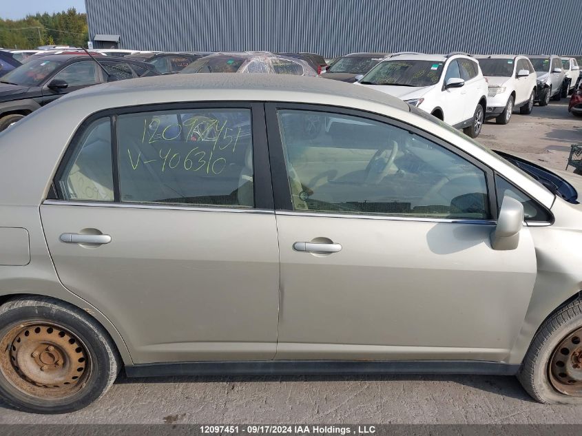 2008 Nissan Versa VIN: 3N1BC11E38L406310 Lot: 12097451